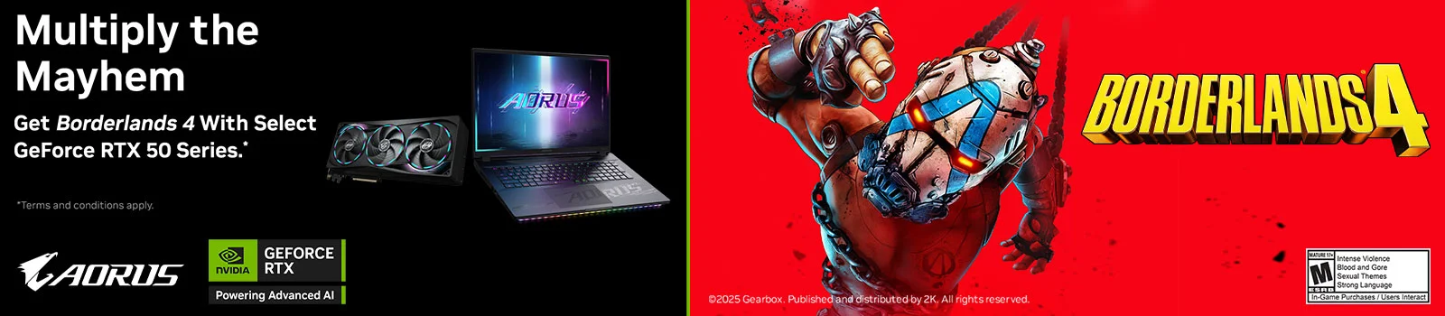 Gigabyte Borderlands4 Game Offer