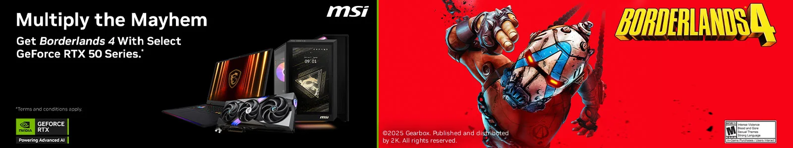 MSI Borderlans4 Game Offer