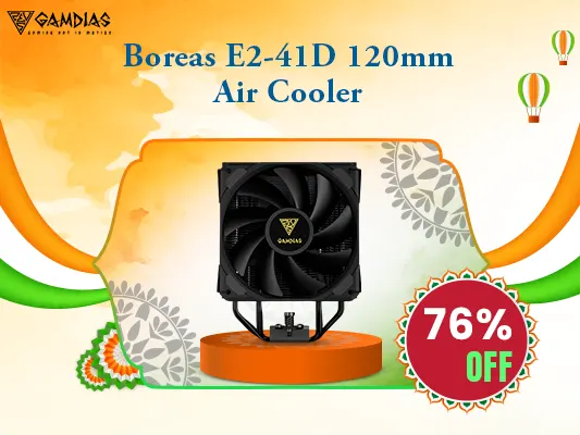 Gamdias Boreas E2-41D 120mm CPU Air Cooler