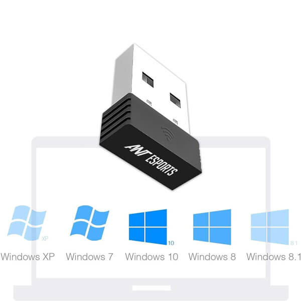 Ant Esports AE200M 150 Mbps Wi-Fi Nano Dongle (Black)