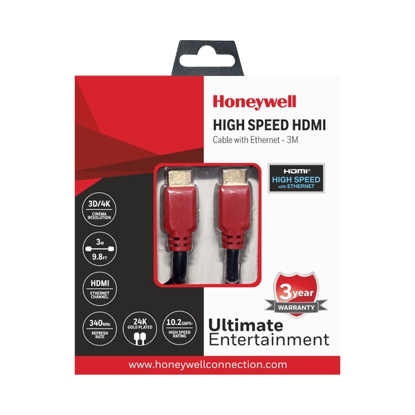 Honeywell High Speed HDMI Cable 3 Meter
