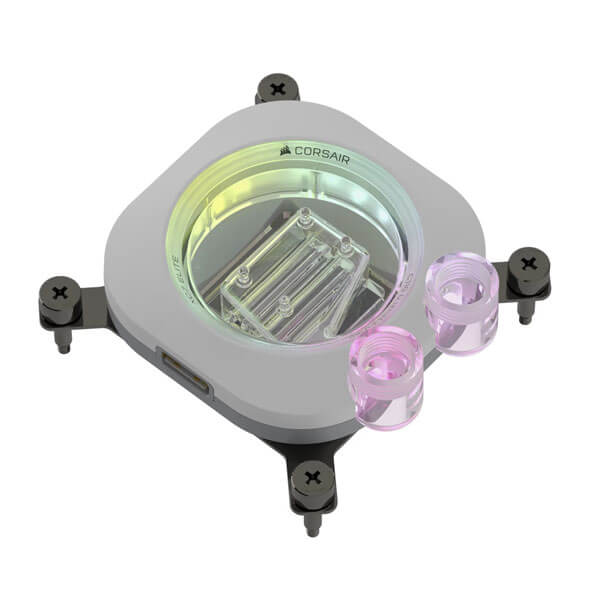 CORSAIR iCUE LINK XC7 RGB ELITE CPU Water Block (LGA 1700, AM5, AM4) &ndash; White