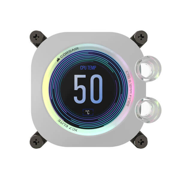 CORSAIR iCUE XC7 RGB ELITE LCD CPU Water Block (1700/AM5) &ndash; White