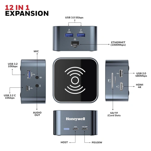 Honeywell 12 in 1 Type-C Docking Station