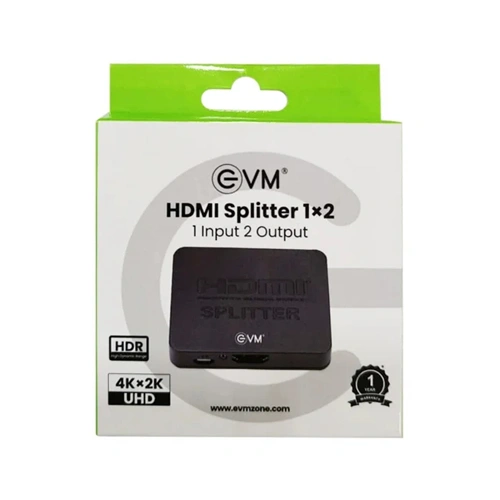 EVM HDS12 HDMI Splitter 1 Input 2 Output