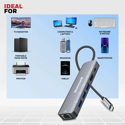 Honeywell 6 in 1 Type-C Docking Station