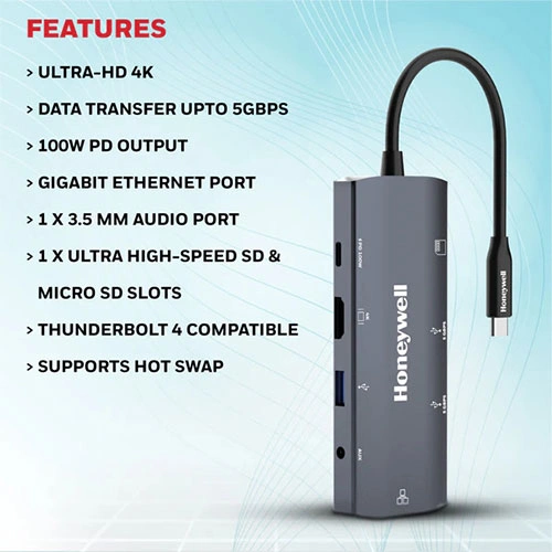 Honeywell 9 in 1 Type-C Docking Station
