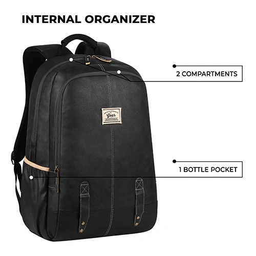 Gear Classic Faux Leather Laptop Backpack