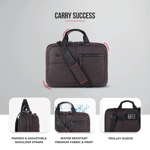 Gear Professional Brown Laptop Messenger Bag