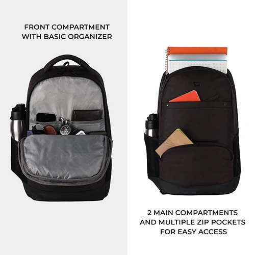 Gear Vintage 2 Leather Brown-Black Laptop Backpack