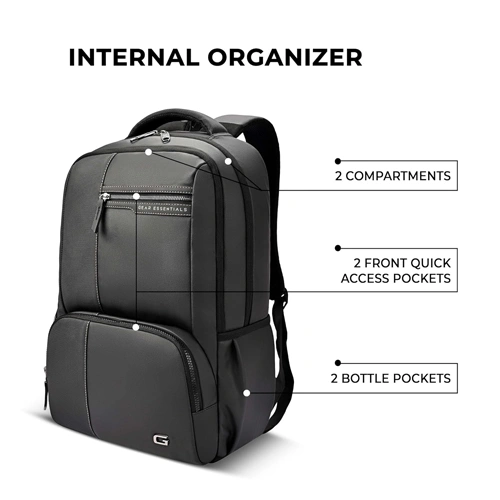 Gear Vintage 4 Anti-Theft Faux Leather Laptop Backpack