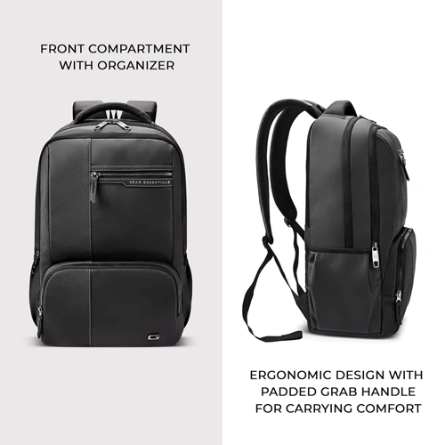Gear Vintage 4 Anti-Theft Faux Leather Laptop Backpack
