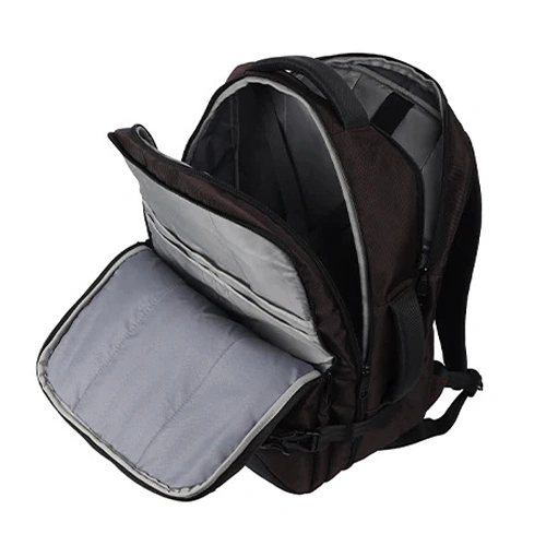 Gear Turbo 4 Anti-Theft Faux Leather Brown-Black Laptop Backpack