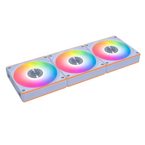 Lian Li UNI Fan CL Wireless RGB 120mm White Cabinet Fan, Triple Pack