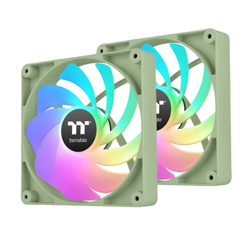 Thermaltake CT120 Reverse ARGB Sync Dual Pack Matcha Green Case Fan