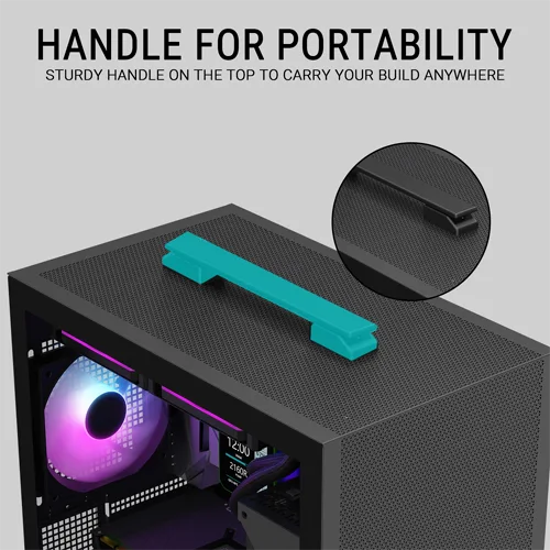 Ant Esports Box C Air V2 M-ATX Mini Tower Case With ARGB Strip