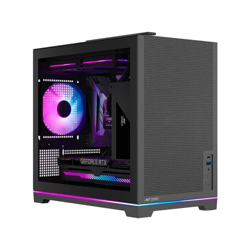 Ant Esports Box C Air V2 M-ATX Mini Tower Case With ARGB Strip