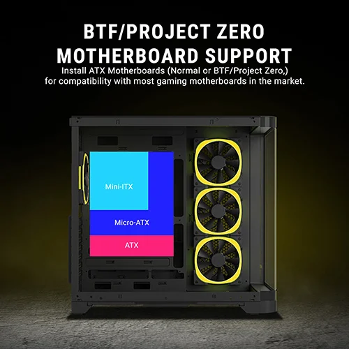 Ant Esports Crystal ARC ARGB ATX Mid Tower Case