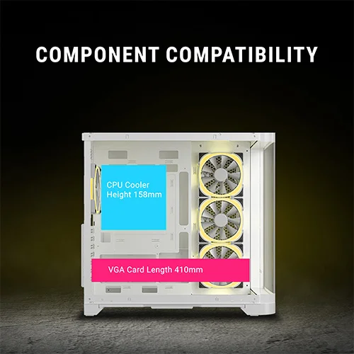 Ant Esports Crystal ARC ARGB White ATX Mid Tower Case