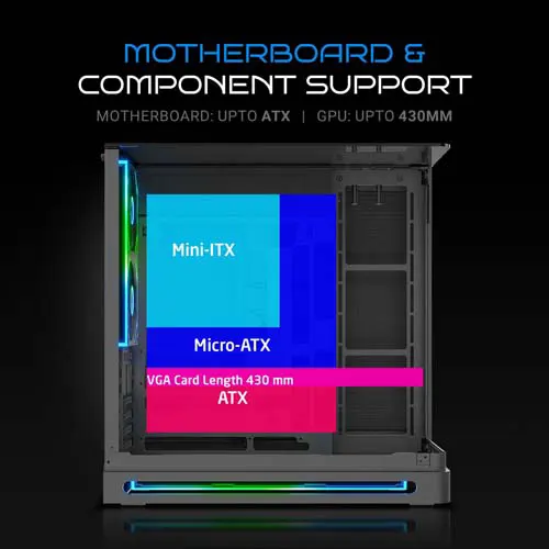 Ant Esports Crystal ARC Pro ATX Mid Tower Case