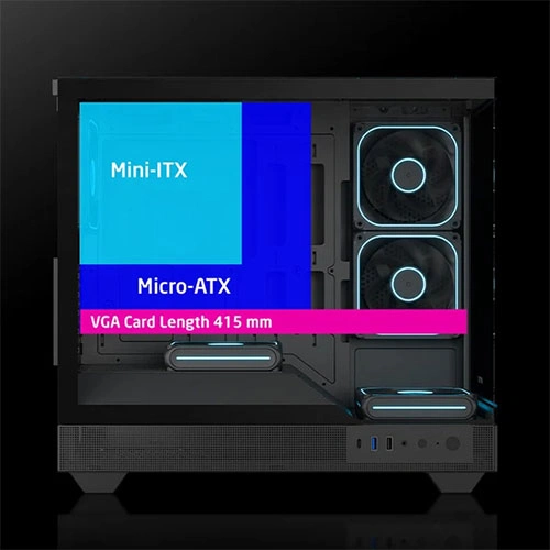 Ant Esports Crystal Neo Mini ARGB M-ATX Case