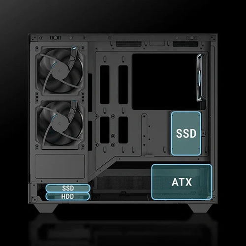 Ant Esports Crystal Neo Mini ARGB M-ATX Case