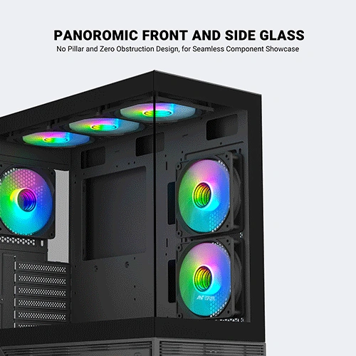 Ant Esports Crystal X6 Digital ARGB E-ATX Mid Tower Case