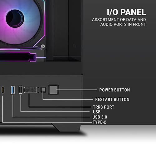 Ant Esports Crystal X6 Lite ARGB E-ATX Mid Tower Case