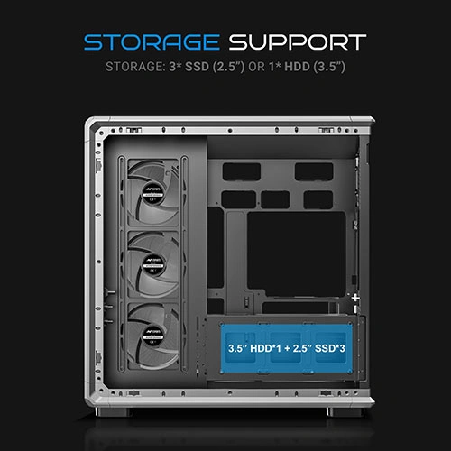Ant Esports Crystal X8 ARC ATX Mid Tower Case