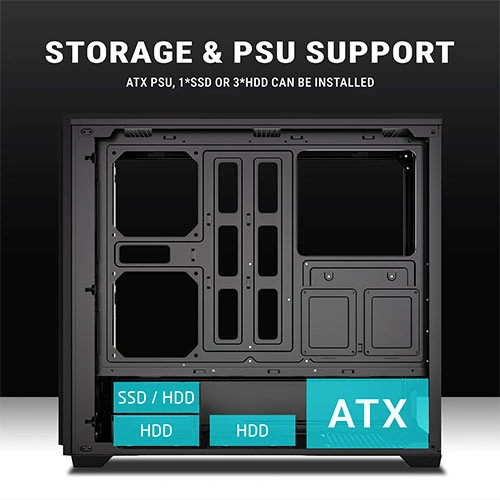 Ant Esports EVO 360 Lite ARGB E-ATX Mid Tower Case