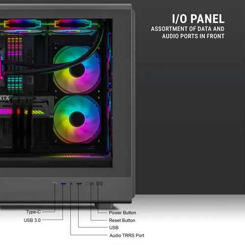 Ant Esports ZEN Air 360 ARGB ATX Mid Tower Case