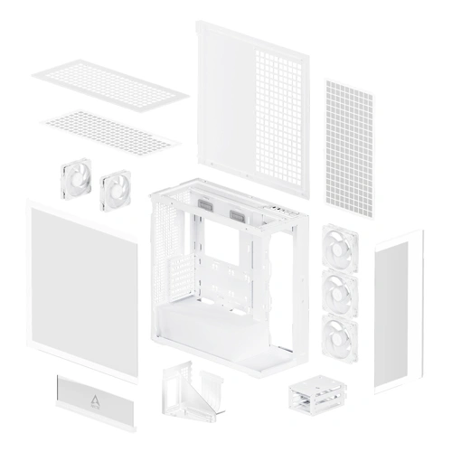 Arctic Xtender VG ARGB White E-ATX Mid Tower Case