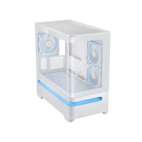 Asus Prime AP202 ARGB White M-ATX Mini Tower Case