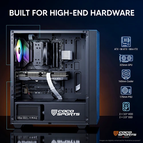 Coco Sports Nova X110 ARGB ATX Mid Tower Case