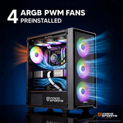 Coco Sports Nova X110 ARGB ATX Mid Tower Case