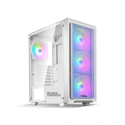 Coco Sports Nova X110 White ARGB ATX Mid Tower Case