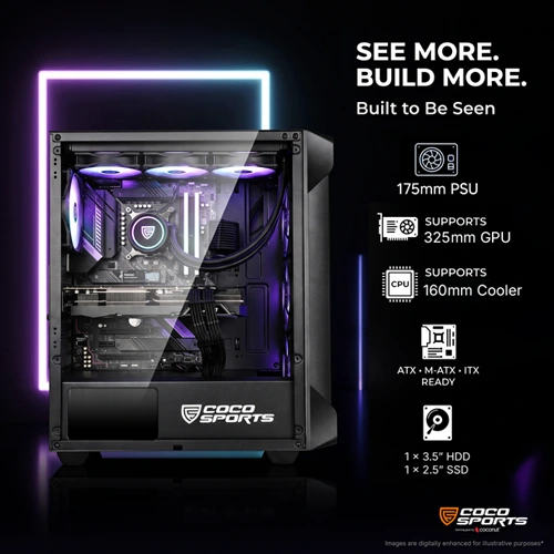 Coco Sports Nova X220 ARGB ATX Mid Tower Case