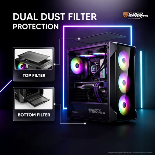 Coco Sports Nova X220 ARGB ATX Mid Tower Case