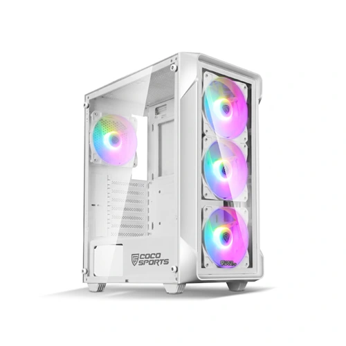 Coco Sports Nova X220 White ARGB ATX Mid Tower Case