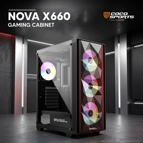 Coco Sports Nova X660 ARGB ATX Mid Tower Case