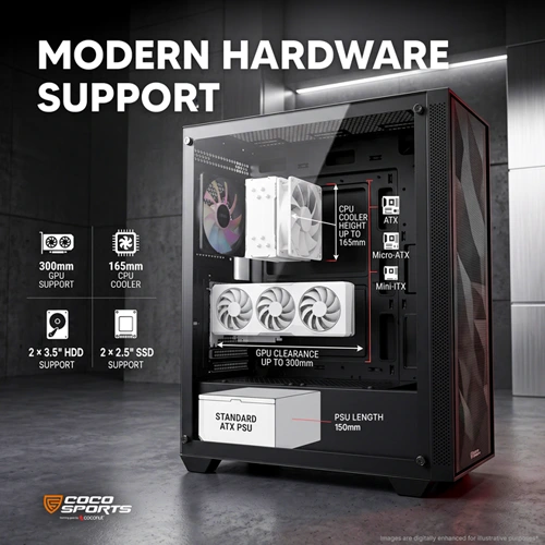 Coco Sports Nova X660 ARGB ATX Mid Tower Case