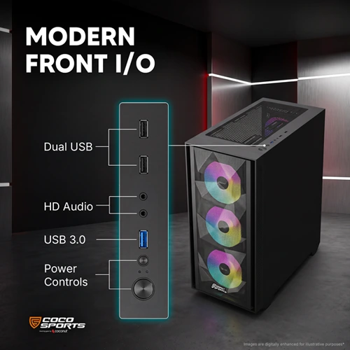 Coco Sports Nova X660 ARGB ATX Mid Tower Case
