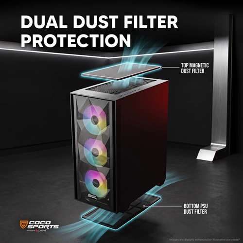 Coco Sports Nova X660 ARGB ATX Mid Tower Case