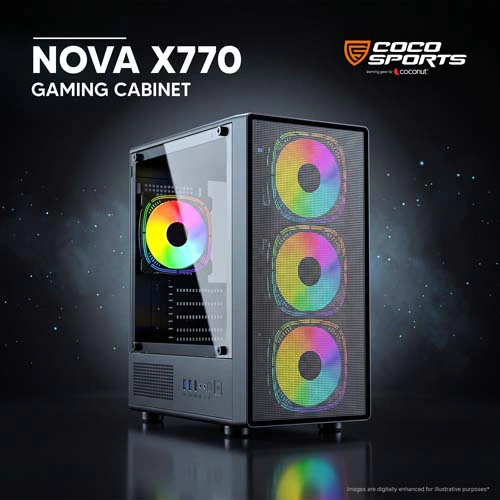 Coco Sports Nova X770 ARGB M-ATX Mini Tower Case