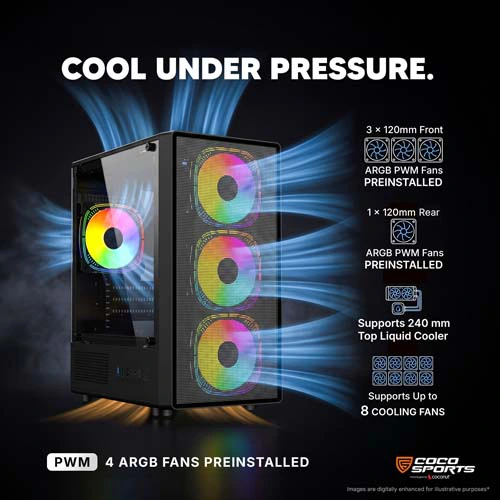 Coco Sports Nova X770 ARGB M-ATX Mini Tower Case