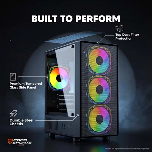 Coco Sports Nova X770 ARGB M-ATX Mini Tower Case