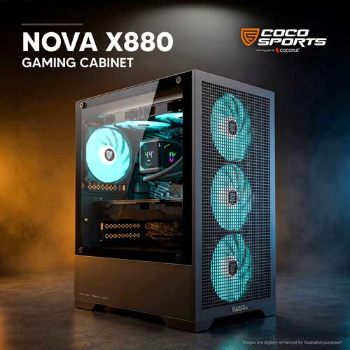 Coco Sports Nova X880 ARGB M-ATX Mini Tower Case