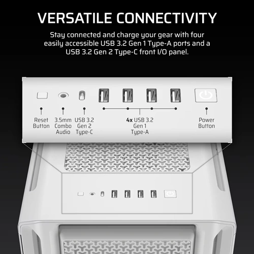 CORSAIR 5000T E-ATX Mid Tower White Case