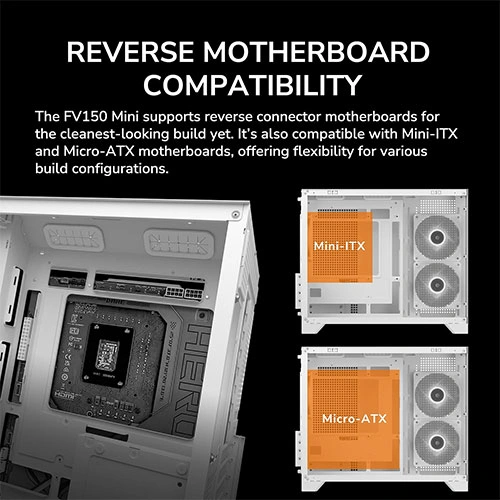 Cougar FV150 Mini White M-ATX Mini Tower Case