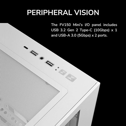 Cougar FV150 Mini White M-ATX Mini Tower Case